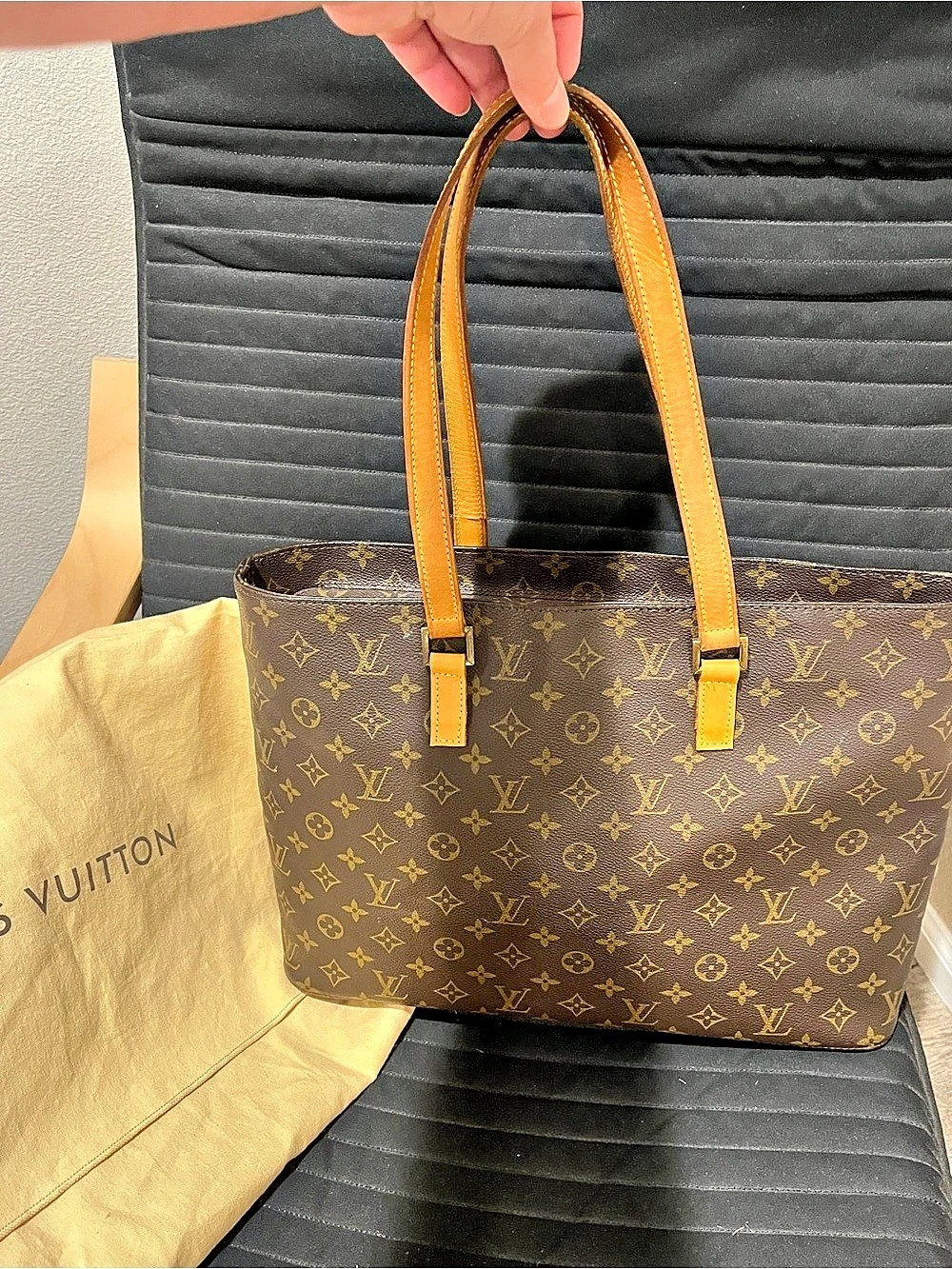 Louis Vuitton Cabas Piano Monogram Tote in Brown